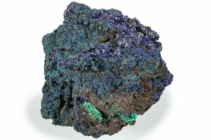 Sparkling Azurite and Malachite Crystal Association - China #217625